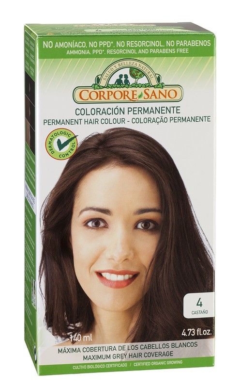 Tinte 4. Castaño 140 ml Bio Corpore Sano