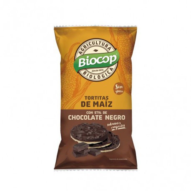Tortitas Maíz Chocolate Negro Biocop 95g de Biocop 723717 pan — La ...