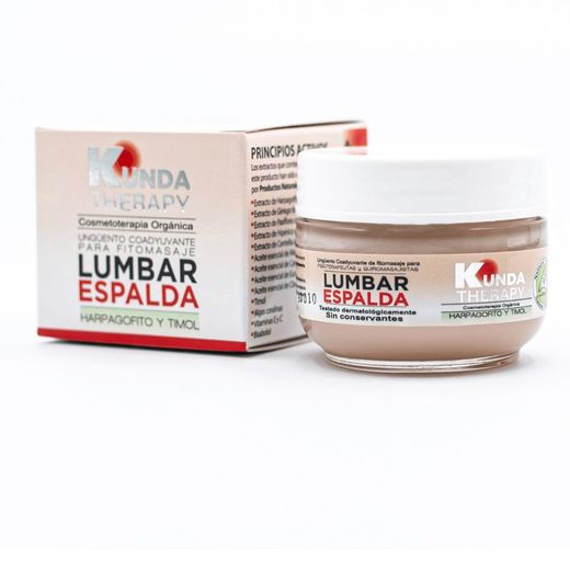 Ungüento Lumbar Espalda de 50 ml de Kunda