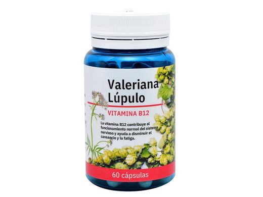 Valeriana + lupulo + b12 60 cápsulas