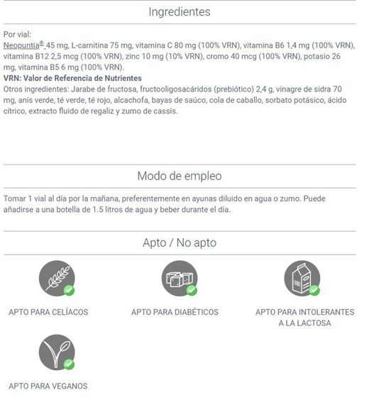 Vientre Plano Vientre Prime 20 viales Herbora