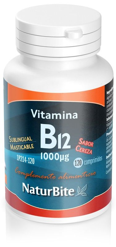 Vitamina B12 1000 Mcg 120 Comprimidos Masticables