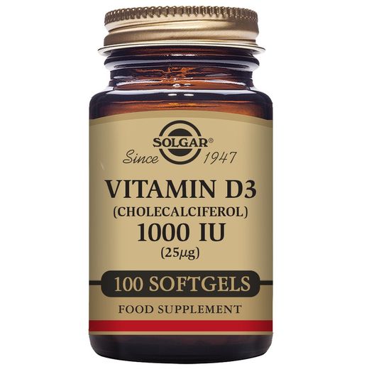 Vitamina d3 1000 ui  25 mcg colecalciferol 100 sof