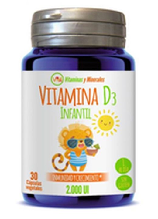 Vitamina D3 Infantil 2000 Ui 30 Vcaps