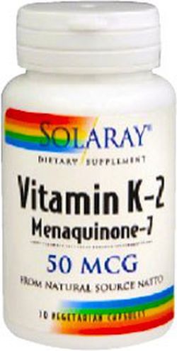 Vitamina K2 - 30 cápsulas de Solaray