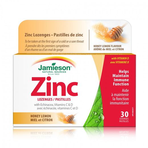 Zinc Lozenges Masticable 30 Pastillas